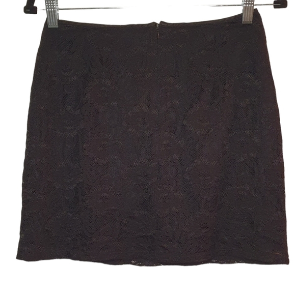 The Limited Y2K Lace Mini Skirt Black Womens Size 6 Office Siren Moody‎ Romance - Picture 5 of 6